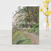 Carte Condoléances (Fleur jaune)