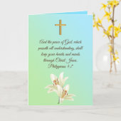 Carte Condoléances (Fleur jaune)