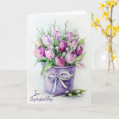 Carte Condoléances (Fleur jaune)