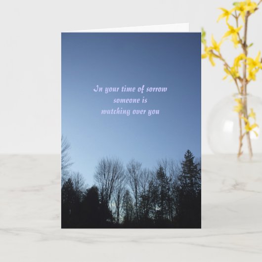 Carte Condoléances (Fleur jaune)