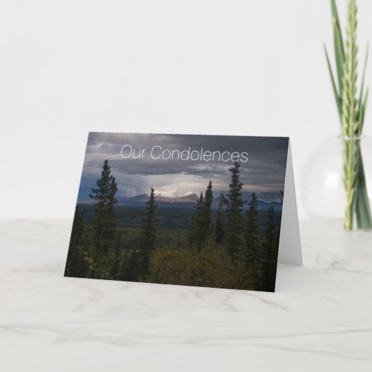 Carte Condoléances Dans Votre Temps De Douleur Sympathie (Devant)