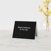 Carte Condoléances du chien (Fleur jaune)