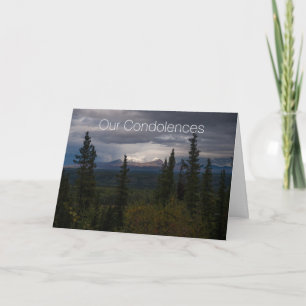 Carte Condoléances en votre temps de deuil Sympathie Scé