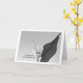 Carte Condoléances les plus sincères (Fleur jaune)