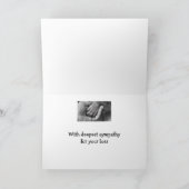 Carte Condoléances les plus sincères Perte de Chien Anim (Intérieur)