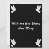 Carte Condoléances Message Femme (Dos)