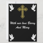 Carte Condoléances Message Femme (Dos)