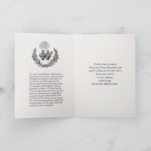 Carte Condolence de la sympathie catholique Jésus (Intérieur)