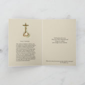 Carte Condolence de la sympathie catholique traditionnel (Intérieur)