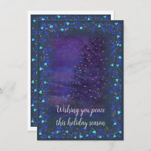 Carte Condolence de Noël (Devant / Derrière)