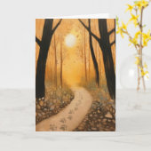 Carte Condolence des animaux (Fleur jaune)