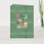 Carte Condolence Floral (Dos)