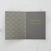 Carte Condolence Floral (Intérieur)