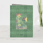 Carte Condolence Floral (Dos)