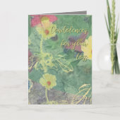 Carte Condolence Floral (Devant)