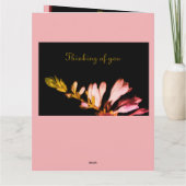 Carte Condolence florale (Dos)