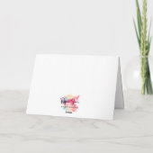 Carte Condolence florale verte (Dos)