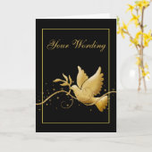 Carte Condolence funéraire deuil (Fleur jaune)