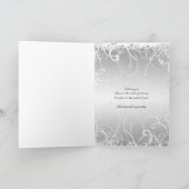 Carte Condolence funéraire deuil (Intérieur)