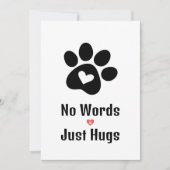 Carte Condolence imprimable pour ami, animal de co (Devant)