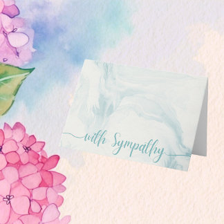 Carte Condolence simple et élégante