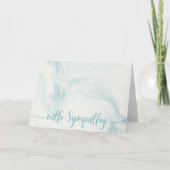 Carte Condolence simple et élégante (Devant)