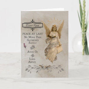 Carte Condolence/Sympathie personnalisée