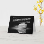 Carte Condolences (Fleur jaune)