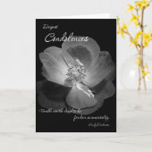 Carte Condolences (Fleur jaune)