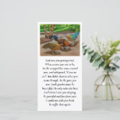 Carte Condolences Blessing Purple, Blue, Orange Prayer (Debout devant)