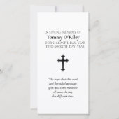 Carte Condolences Blessing Purple, Blue, Orange Prayer (Dos)