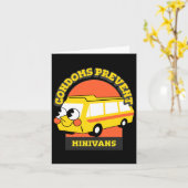 Carte Condoms Prevent Minivans Funny (Fleur jaune)