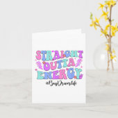 Carte Conducteur de bus à bout de souffle Dernier jour d (Fleur jaune)