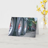 Carte Conducteur de camion à 18 roues Anniversaire (Fleur jaune)