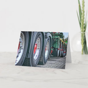 Carte Conducteur de camion à 18 roues Anniversaire