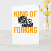 Carte Conducteur de chariot élévateur à fourche Conducte (Fleur jaune)