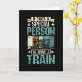 Carte Conducteur de train cool (Fleur jaune)