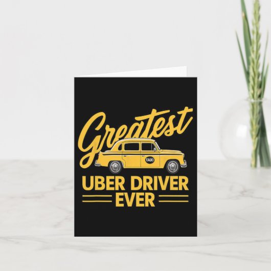 Carte Conducteur Uber Ever Conducteur Uber Drôle 4 (Devant)
