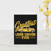 Carte Conducteur Uber Ever Conducteur Uber Drôle 4 (Fleur jaune)