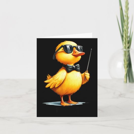 Carte Conductor, Funny Duck Quote  (Devant)