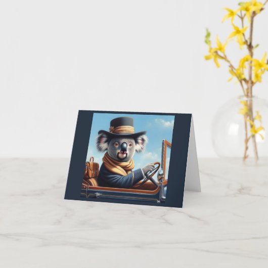 Carte Conduite de Koala (Fleur jaune)