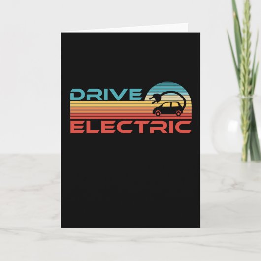 Carte Conduite Électrique Véhicule EV Voiture Cadeau Rét (Devant)