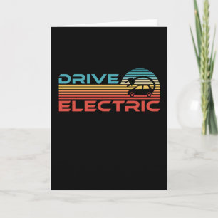 Carte Conduite Électrique Véhicule EV Voiture Cadeau Rét