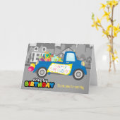 Carte Conduite par fête d'anniversaire (Fleur jaune)