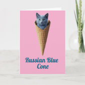 Carte Cône bleu russe (Devant)