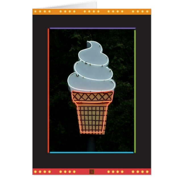 Carte Cone Crème Glace (Devant)