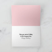 Carte Cône de glace d'anniversaire d'été fondant (Intérieur)