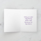 Carte Cône de glace Joyeux Anniversaire (Intérieur)