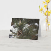 Carte Cône de pin (Fleur jaune)