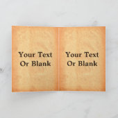 Carte Cône De Pin Sur Parchemin (Intérieur)